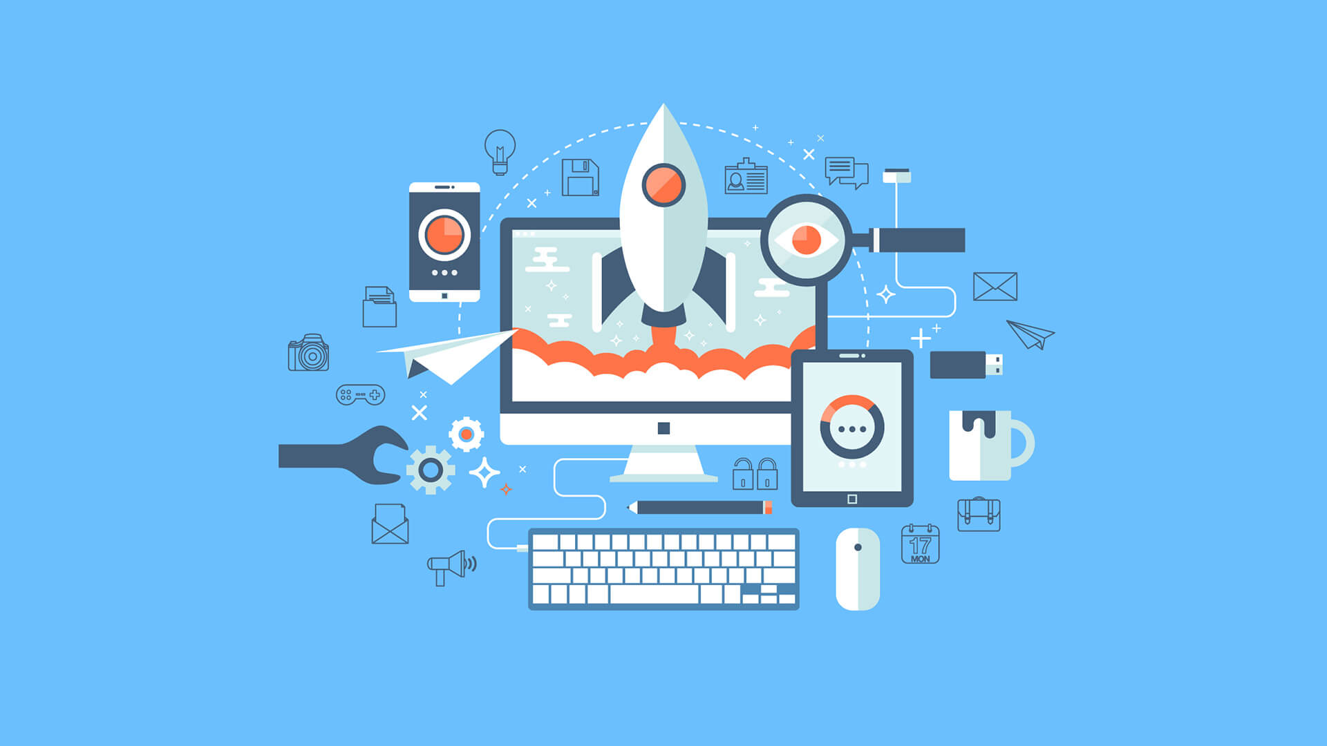Browsing websites with mobiles and desktops best website design companies for small business Egypt